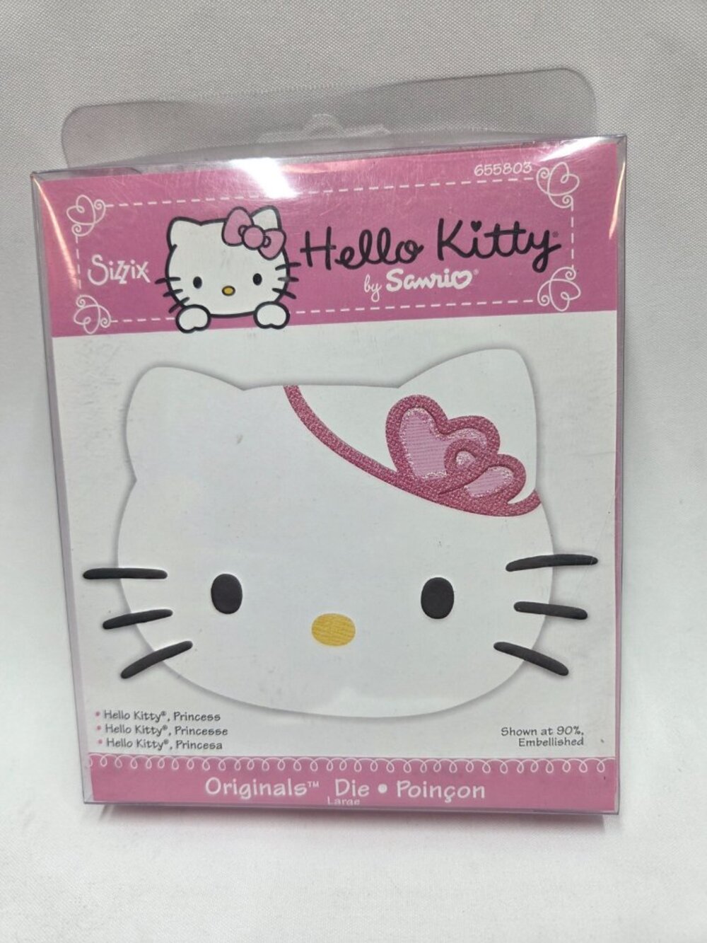 Sizzix Hello Kitty Princess Large Die 655803 by Sanrio Retired 2008
